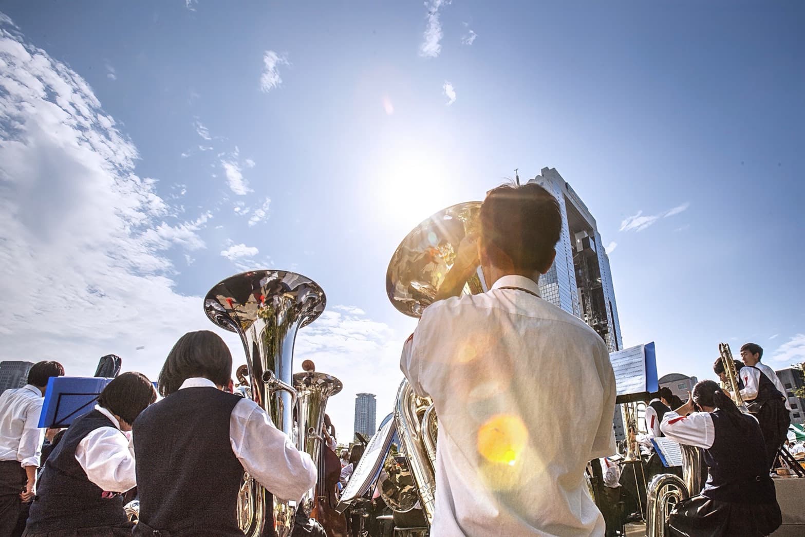 AO入試で音楽活動の実績をアピールする吹奏楽部の学生たち